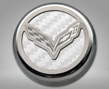 2014-2019 Z06/Z51/C7 Corvette Stingray - Fluid Cap Covers C7 Flag Style Automatic Transmission 5Pc