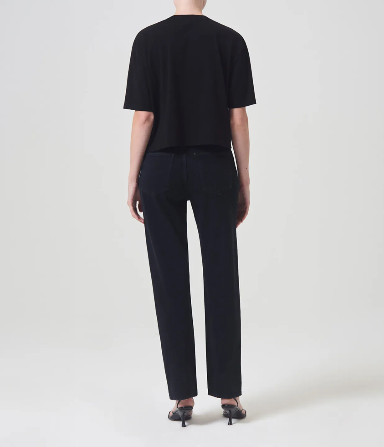 90's Pinch Waist Hight Rise Straight in Crushed