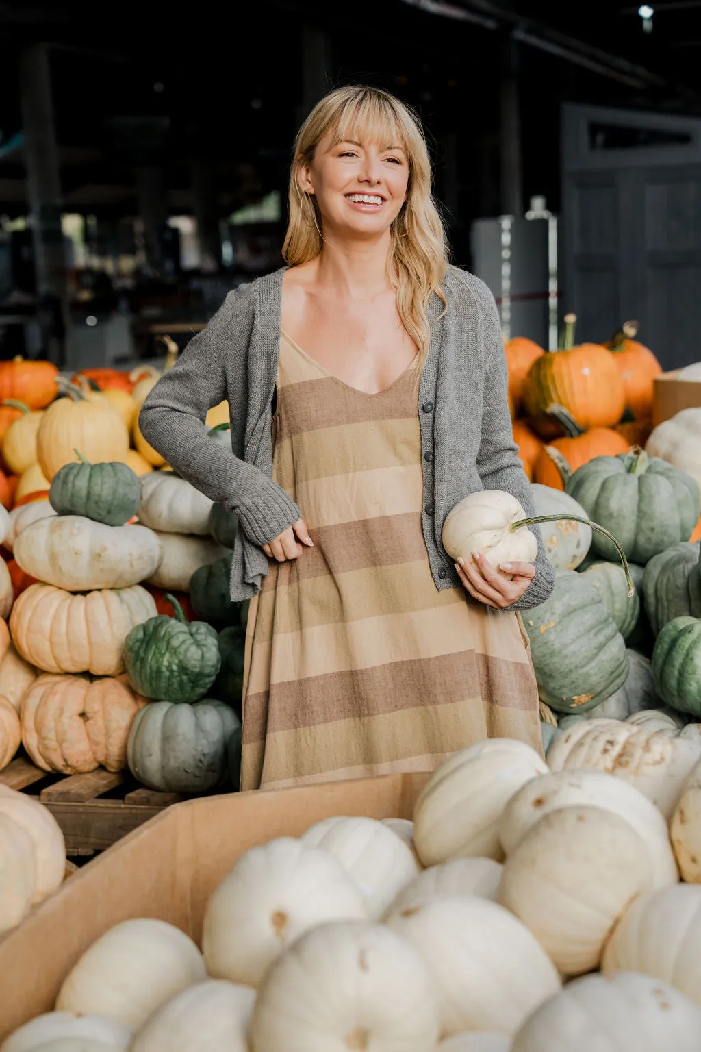 Alpaca Robbi Cardigan Sweater in Grey - Pre-Order 2/30