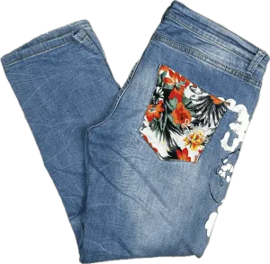 Desigual Ladies Boyfriend Fit Tapered Jeans -Size 30
