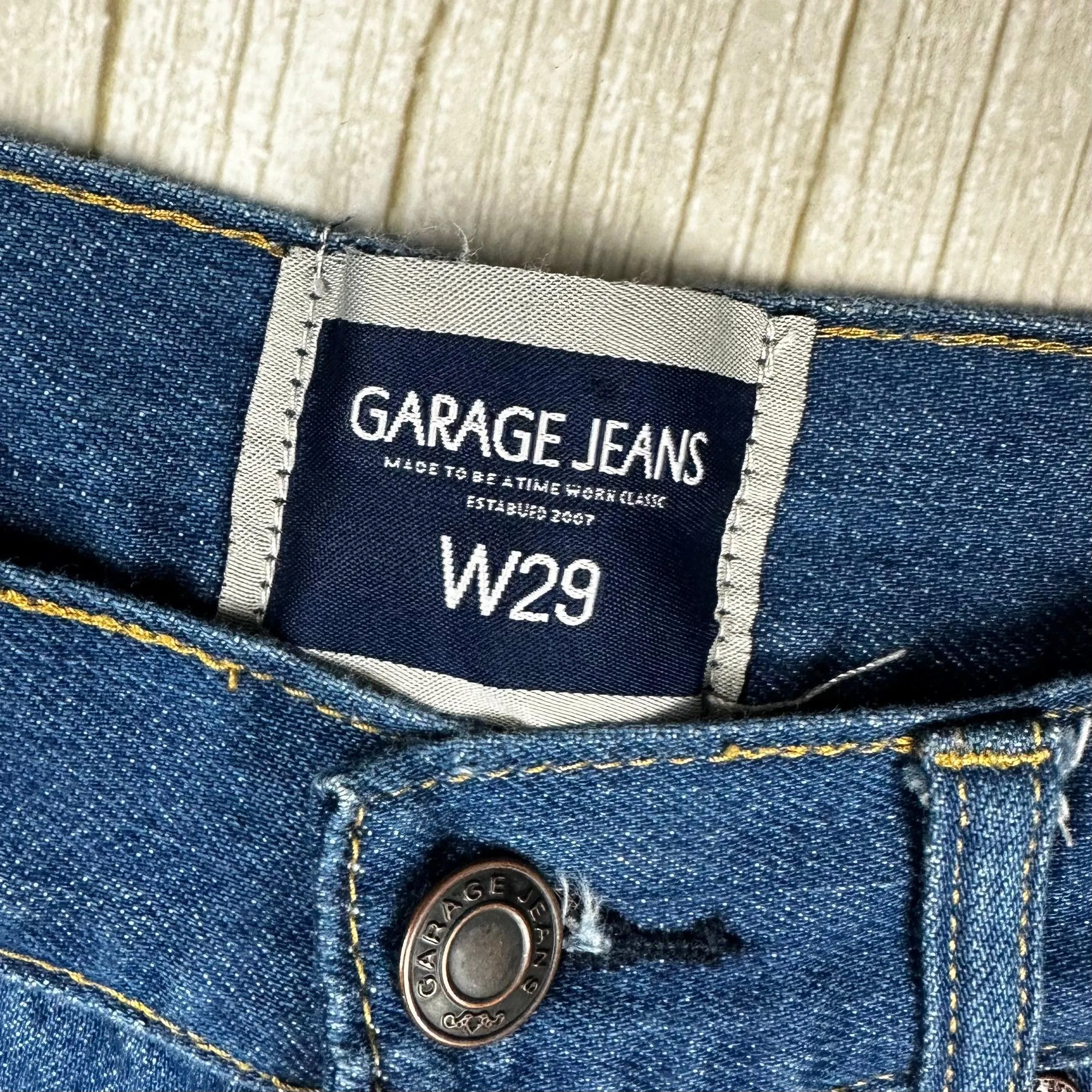 Garage Jeans Selvedge Slim Fit Jeans- Size 29