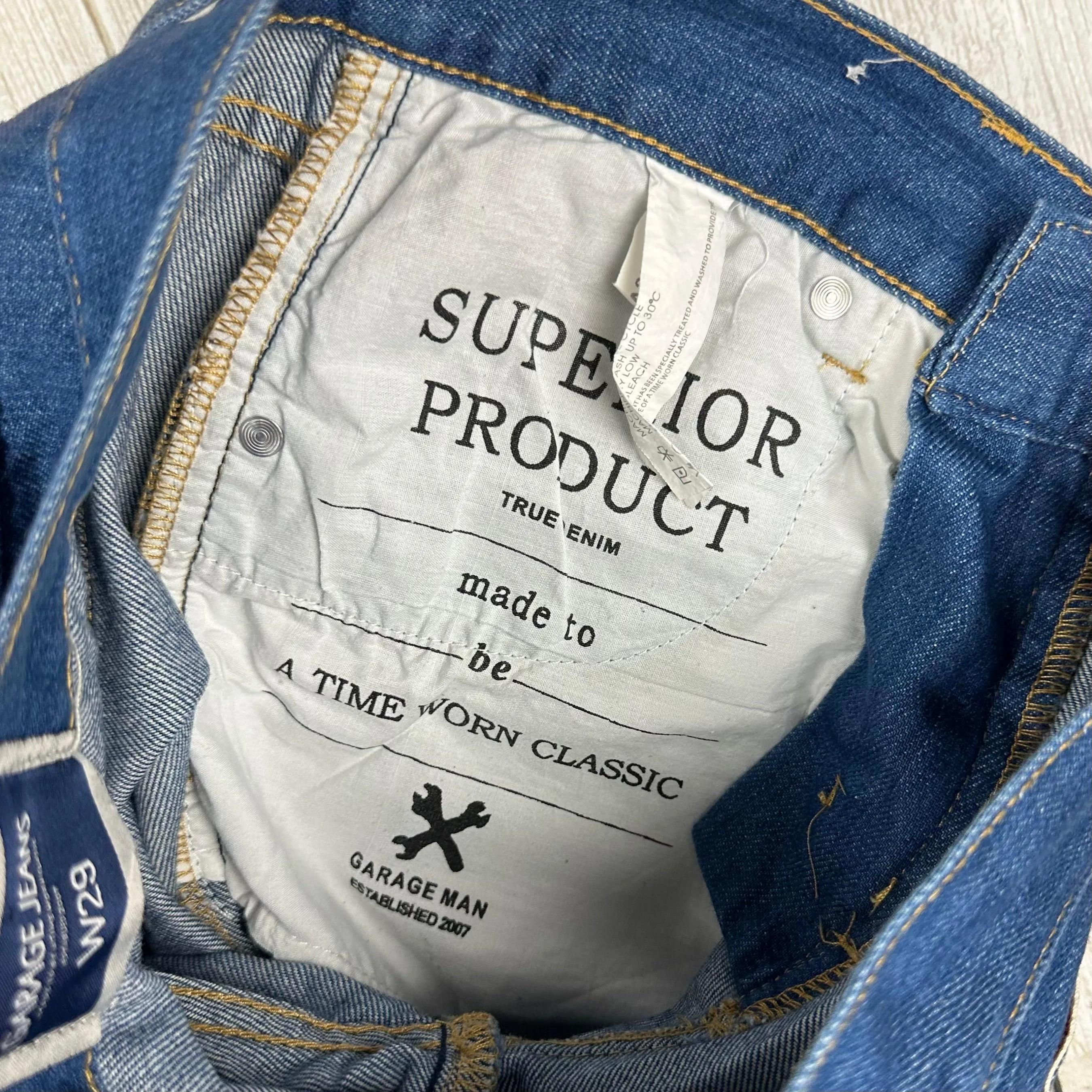 Garage Jeans Selvedge Slim Fit Jeans- Size 29