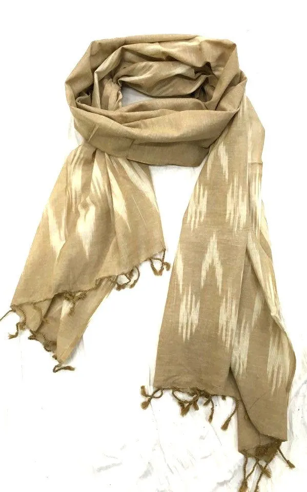 Ikat Dyed Cotton Shawl