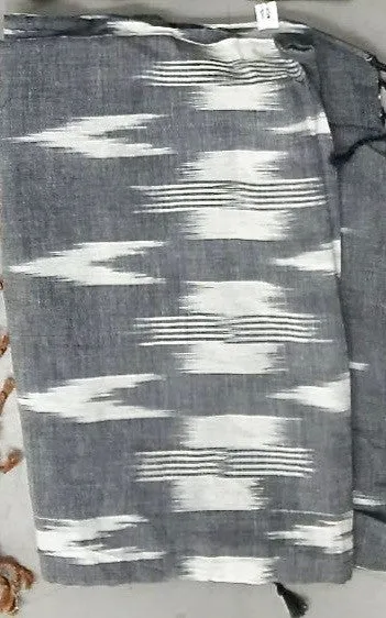Ikat Dyed Cotton Shawl