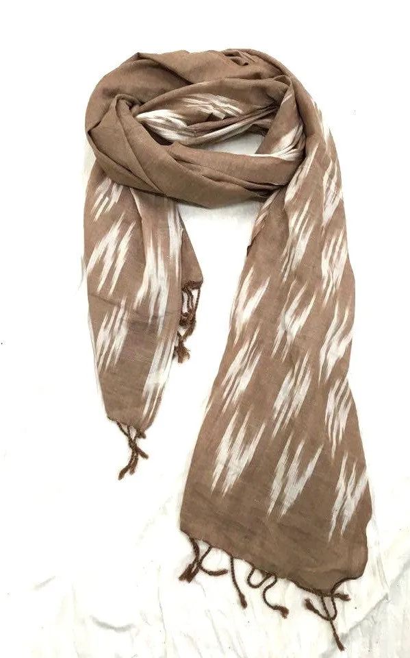 Ikat Dyed Cotton Shawl