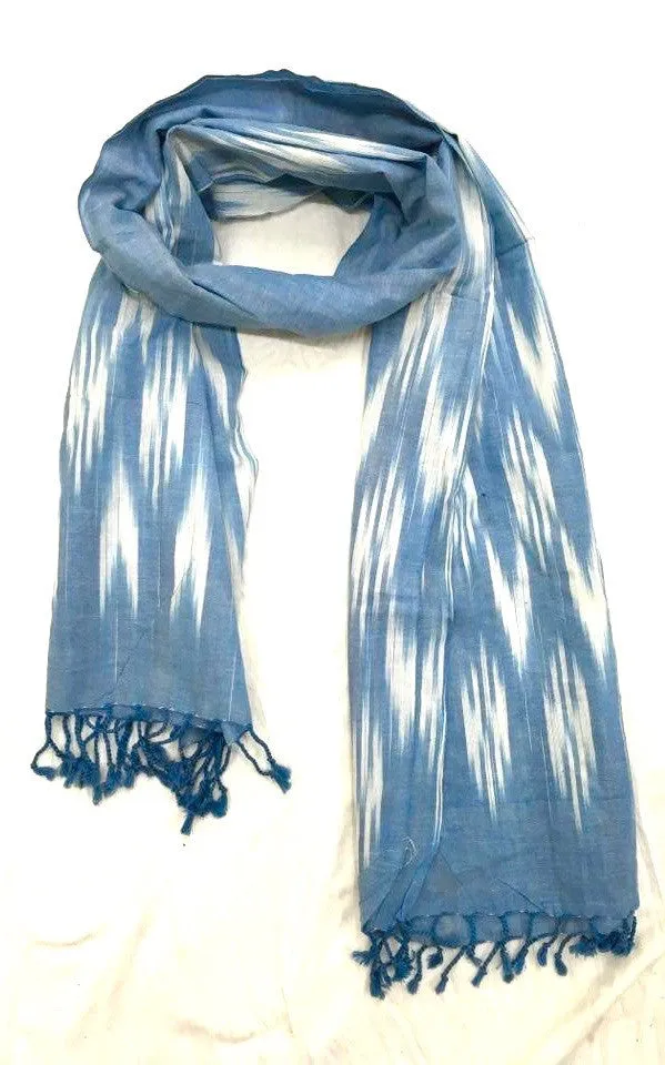 Ikat Dyed Cotton Shawl