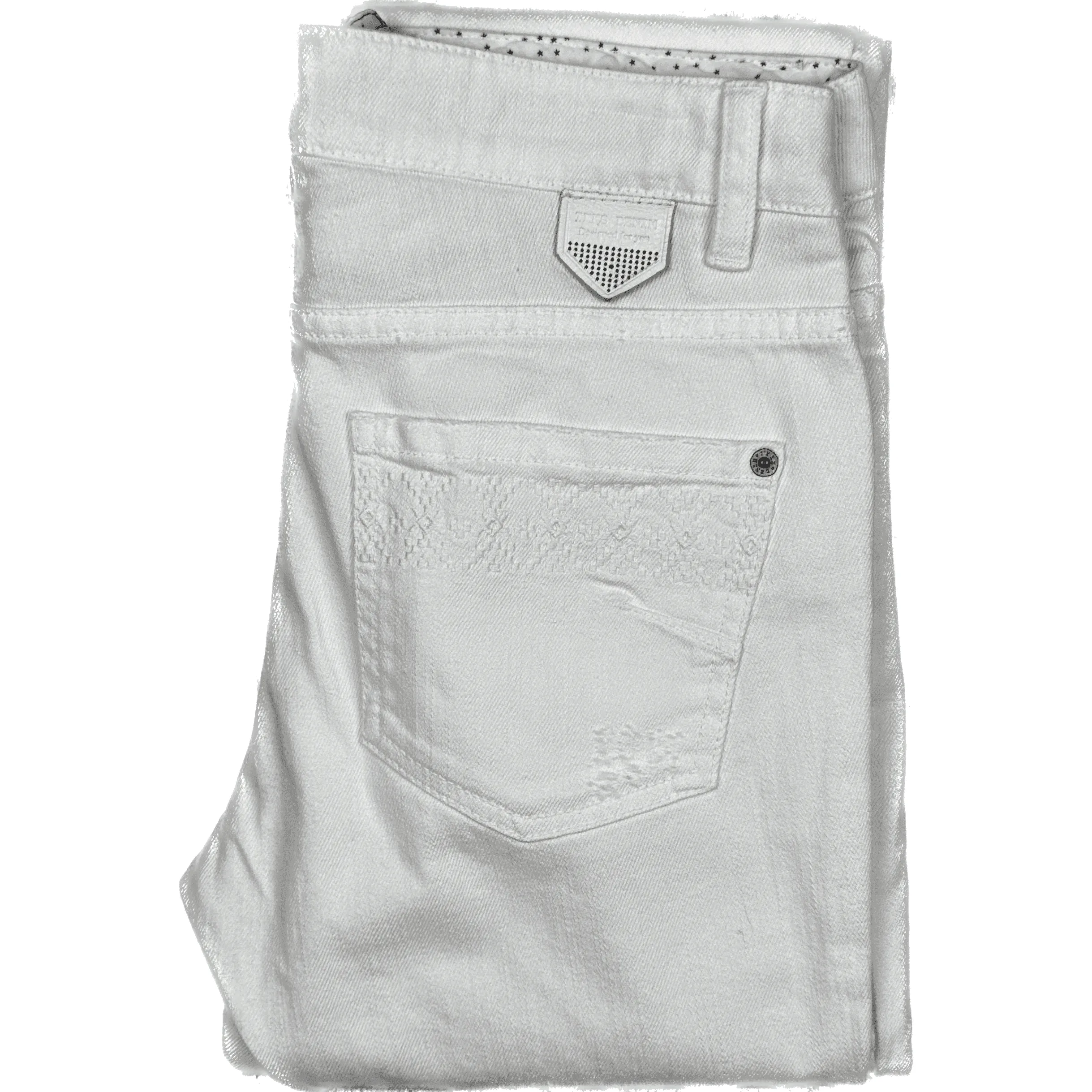 IKKS France Ladies White Slim Fit Jeans- Size 27