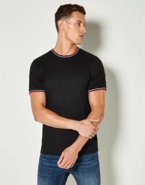 KK519 Kustom Kit Mens Fashion Fit Tipped Tee