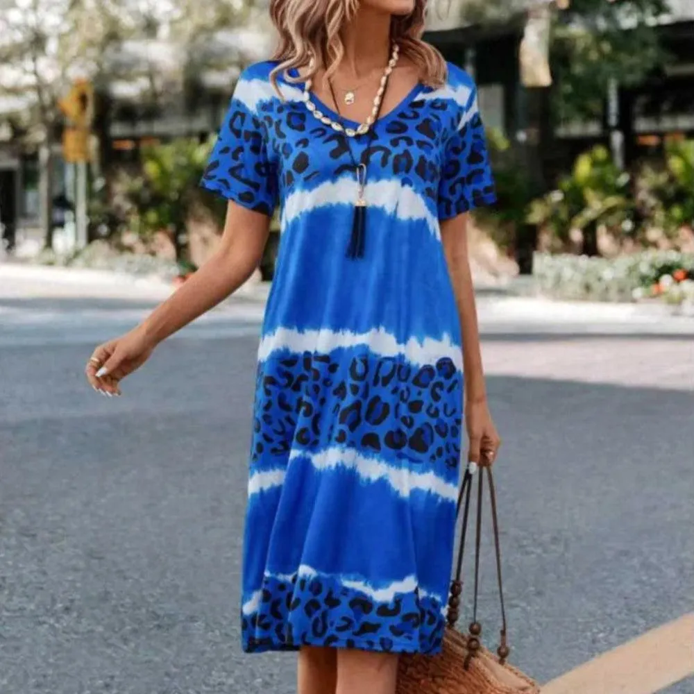 LunaVita | Dames zomerjurk met luipaardprint