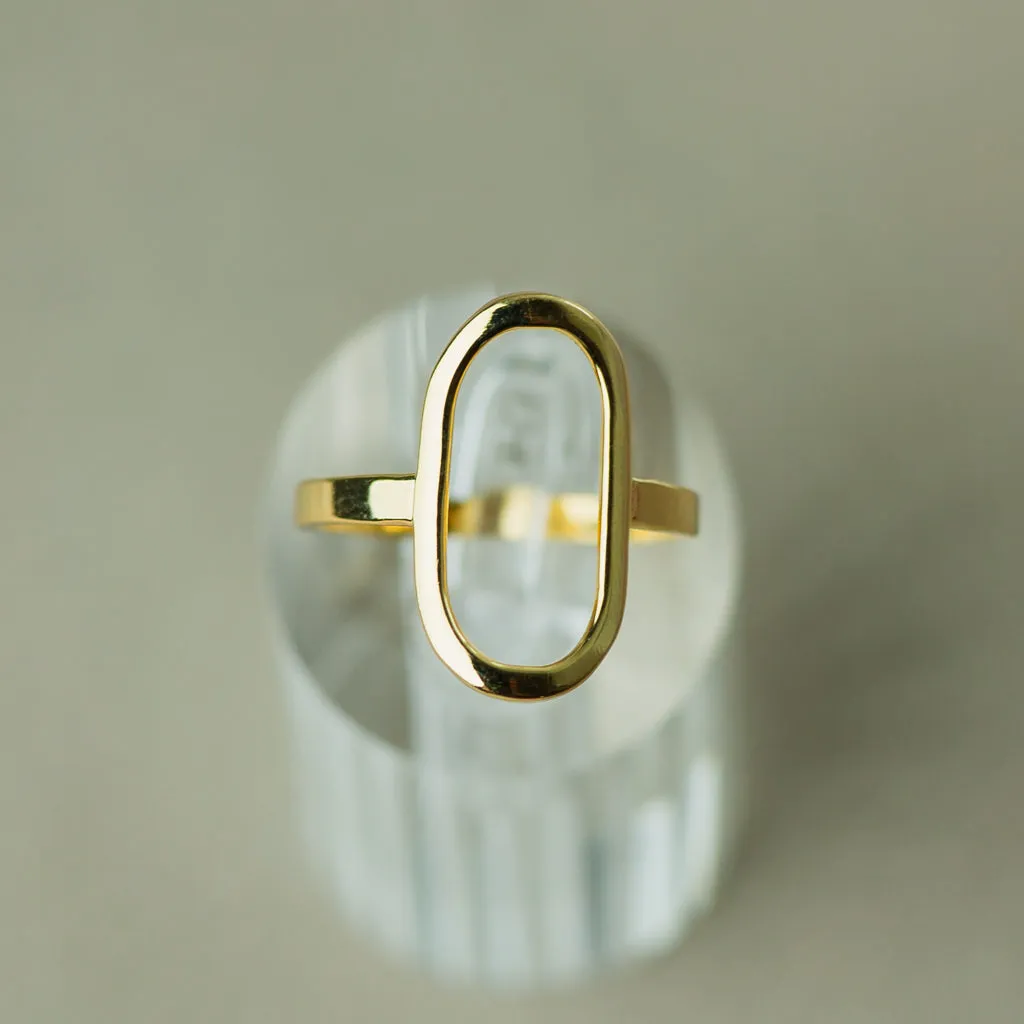 Modern oval ring