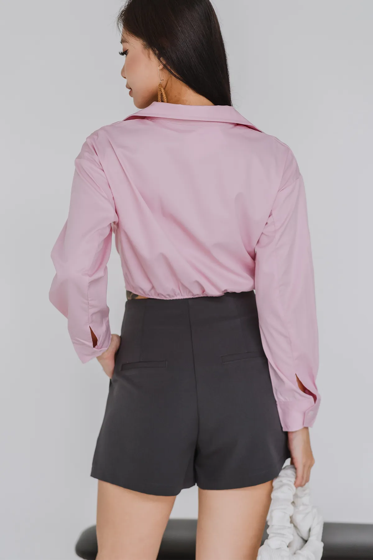 Perfect Fit Tailored Shorts (Charcoal)