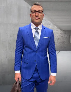 PRATT BLUE TAILORED FIT 2 PC SUIT