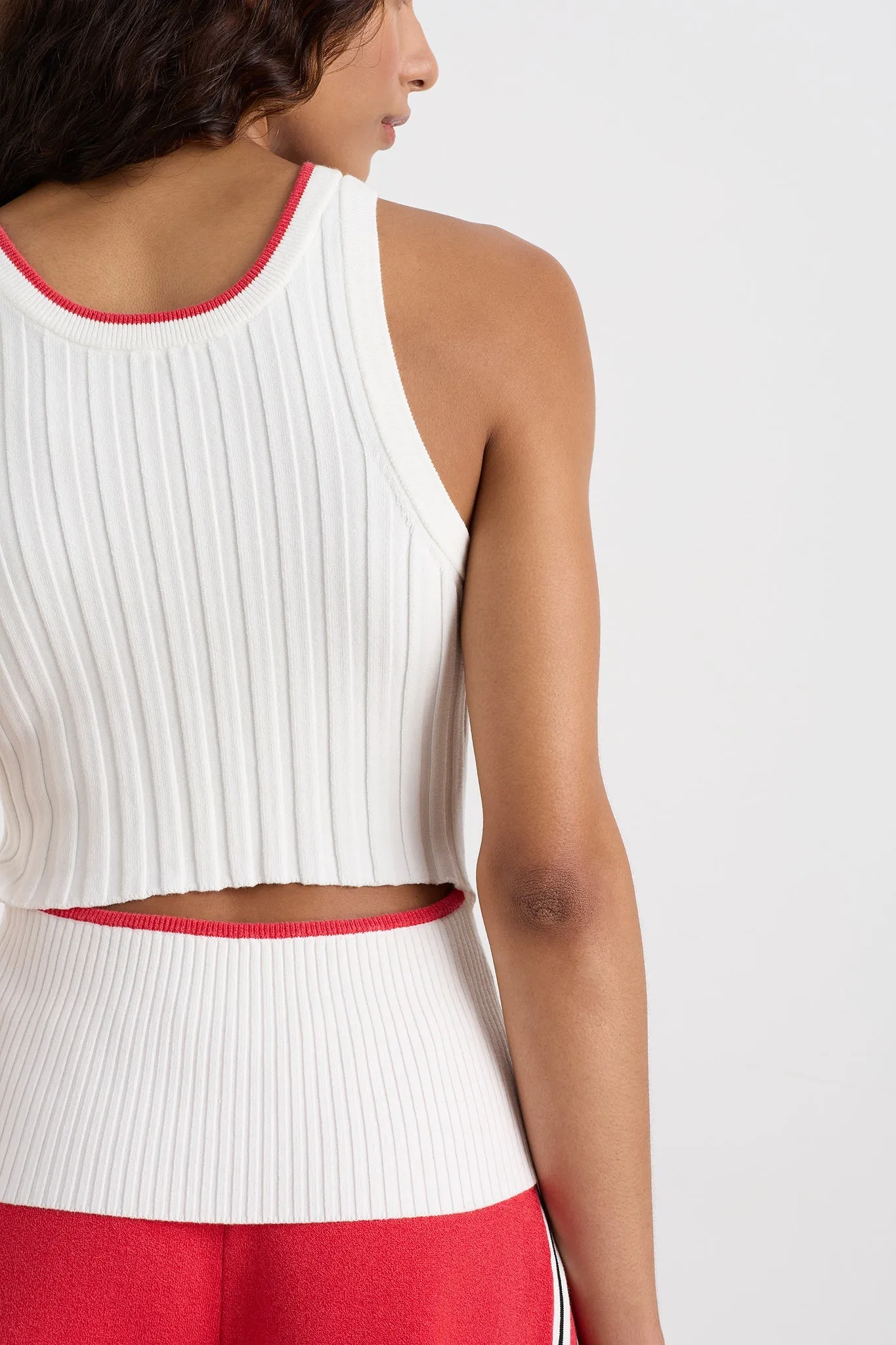 Racer Split Knit Top 107