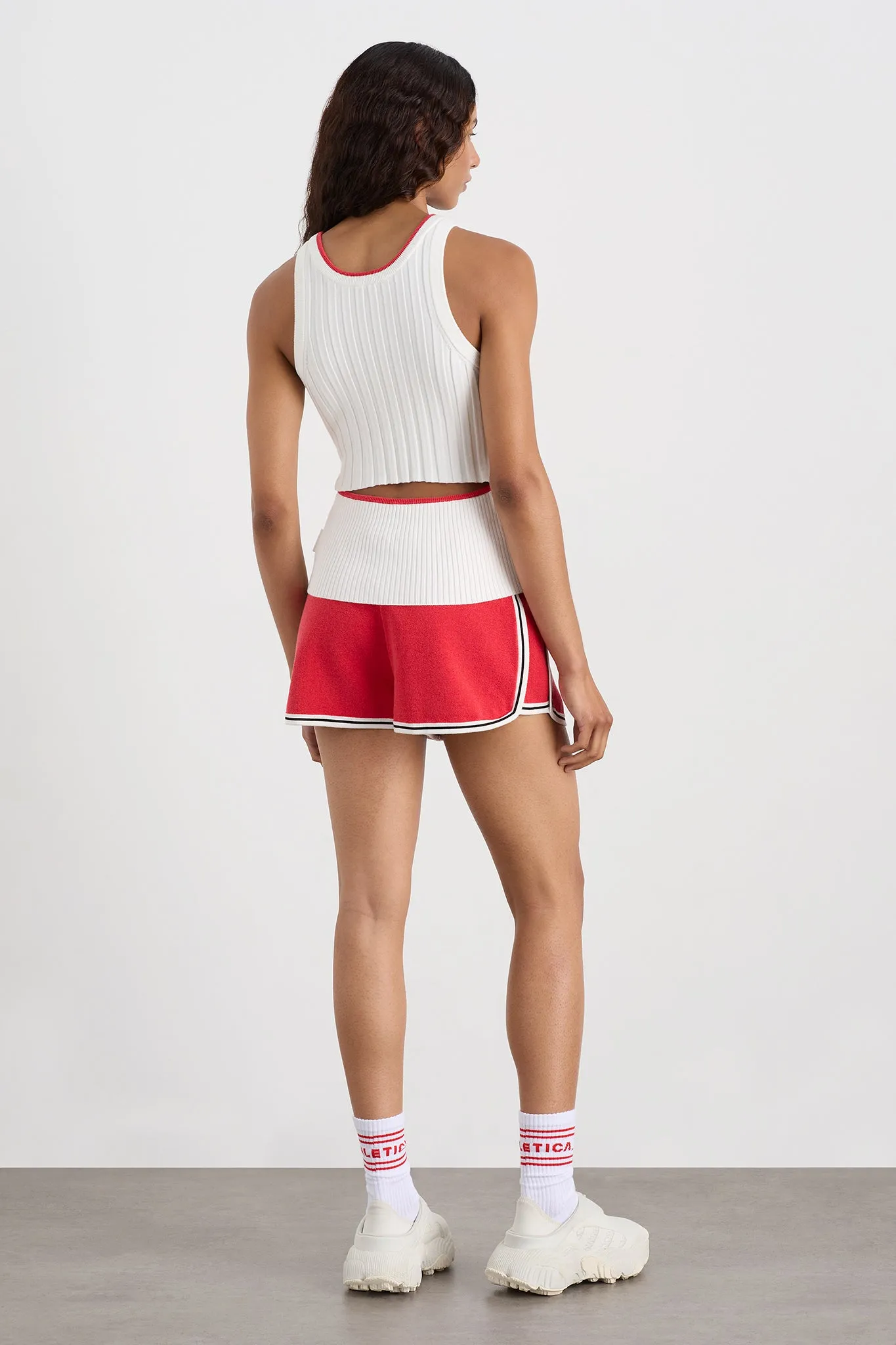 Racer Split Knit Top 107