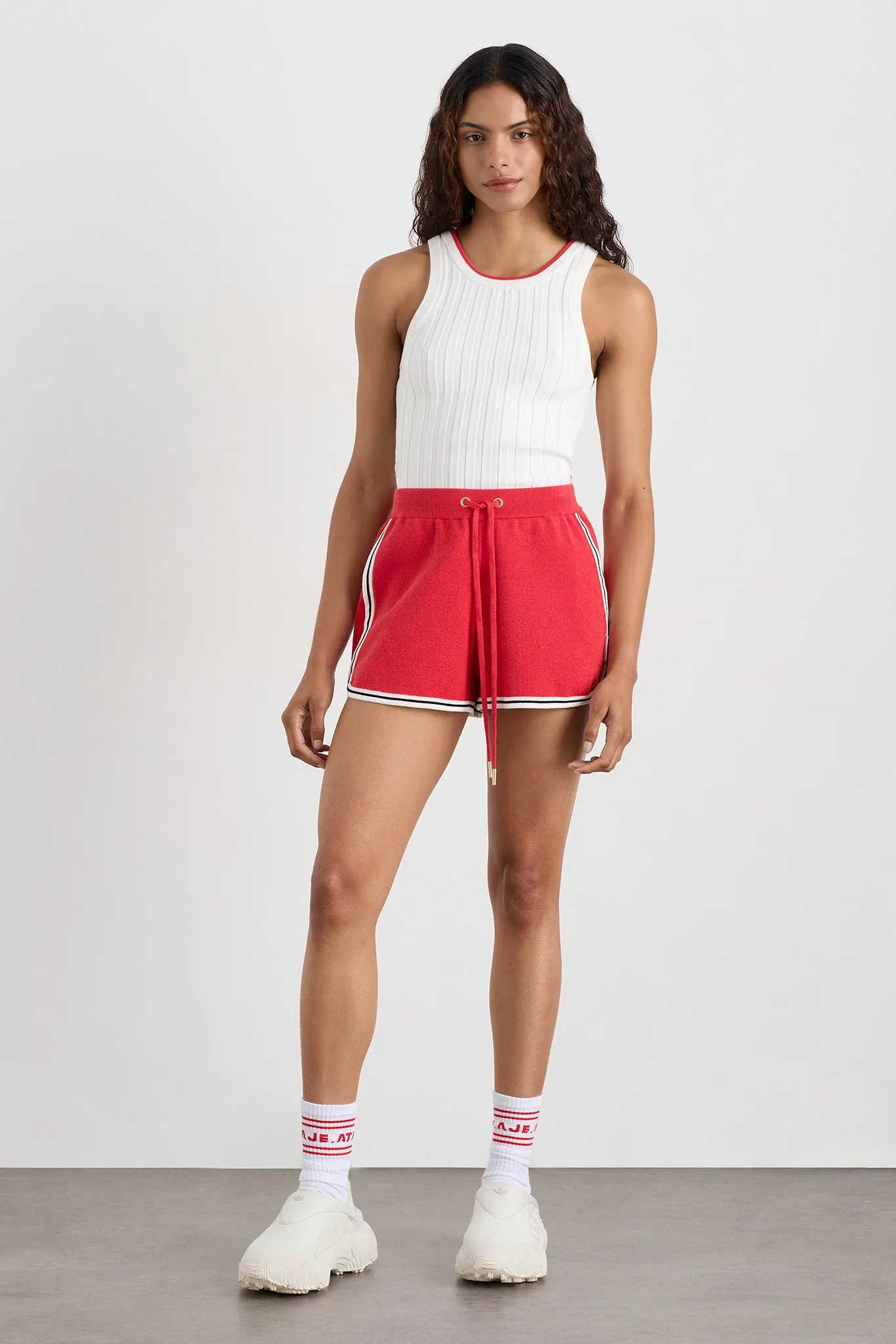 Racer Split Knit Top 107