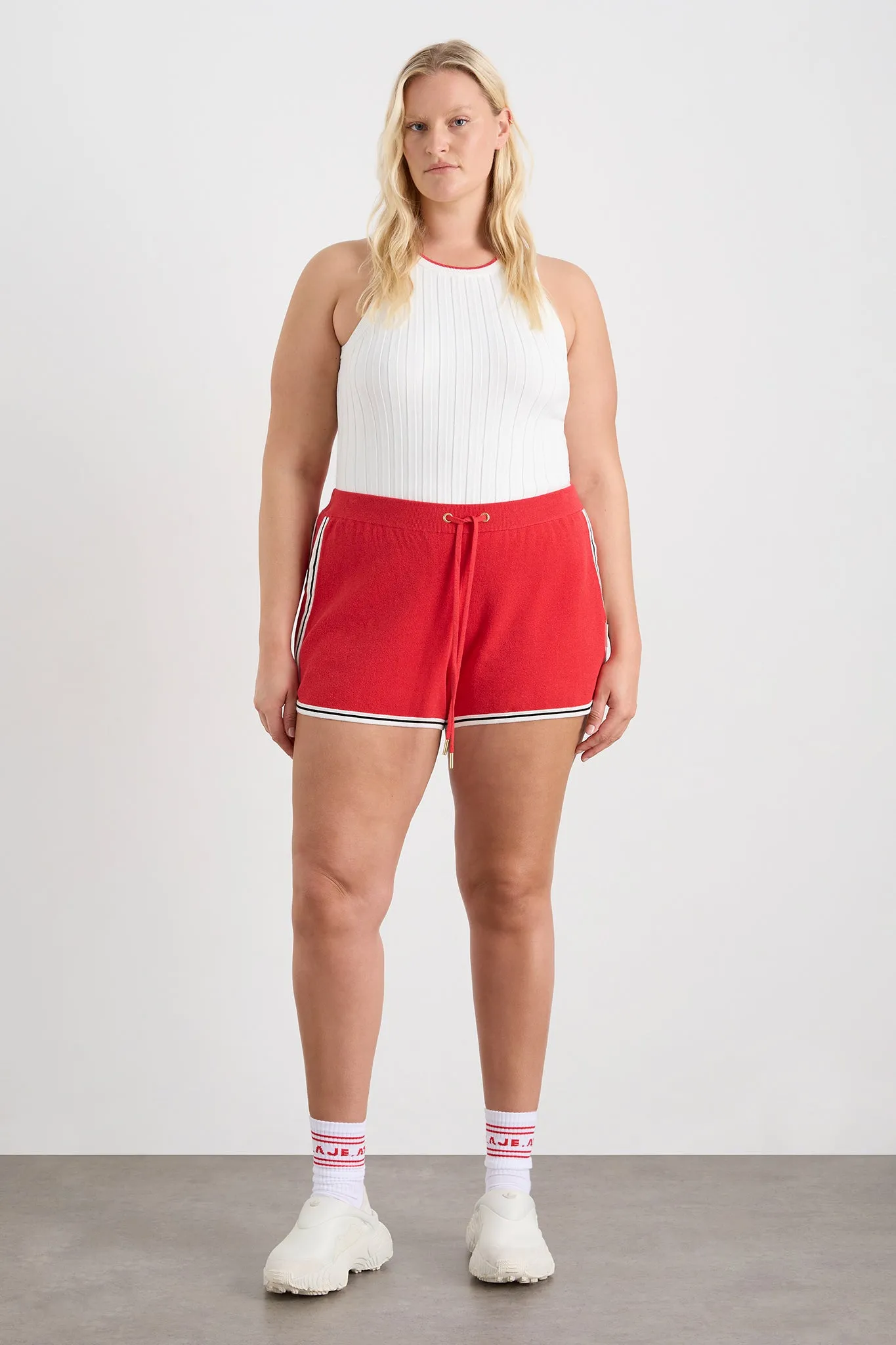 Racer Split Knit Top 107