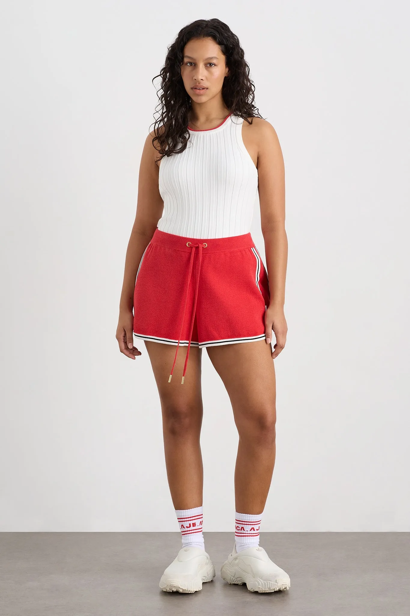 Racer Split Knit Top 107