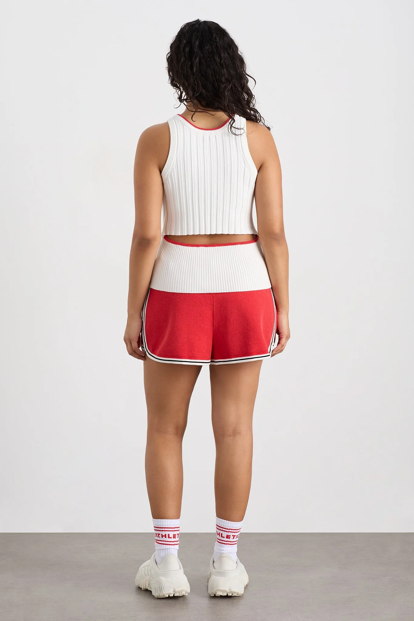 Racer Split Knit Top 107