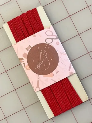 SALE 4 3/4 YD Rayon Soutache Trim - Red